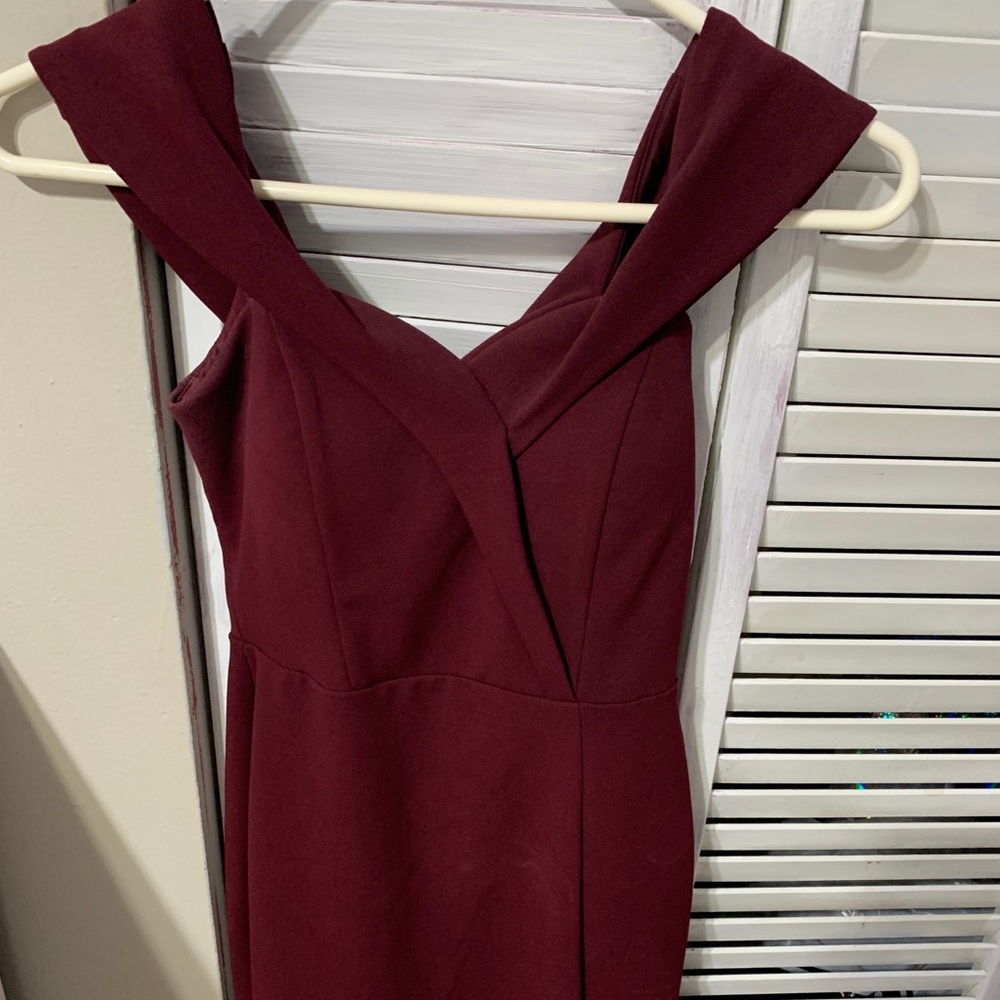 Maroon tight dress